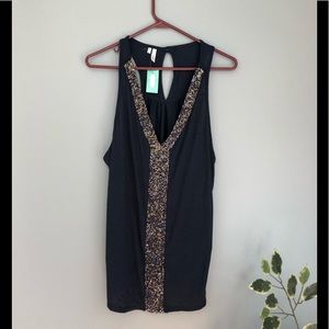 Studio Y Tops - Studio y jeweled flowing tank top Studio Y Tops - Studio y jeweled flowing tank top